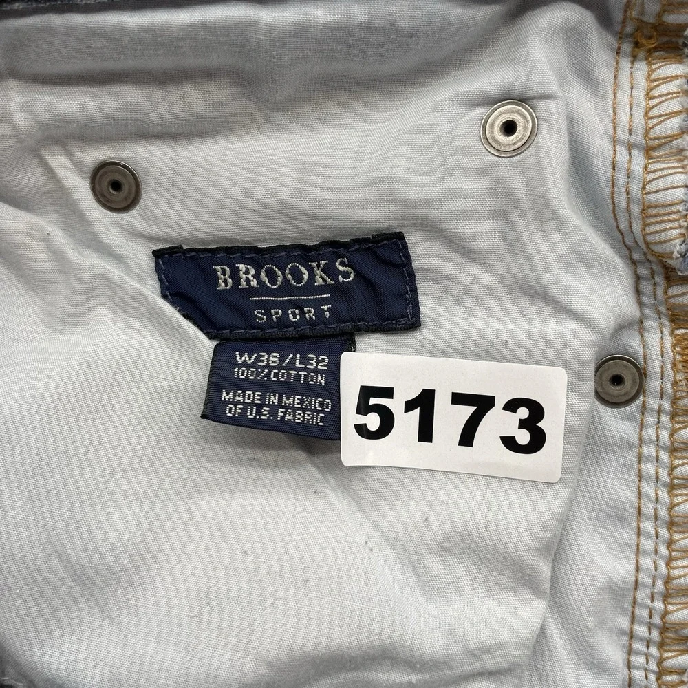 VTG Brooks Brothers Sport Jeans Mens 36x32 Relaxed Straight Leg Dark Wash Cotton